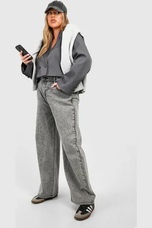 Boohoo Plus Basic Jeans Met Rechte Pijpen
