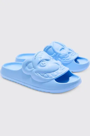 Boohoo Geperforeerde Evil Teddy Slippers