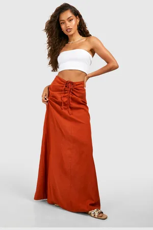 Boohoo Geplooide Midi Rok