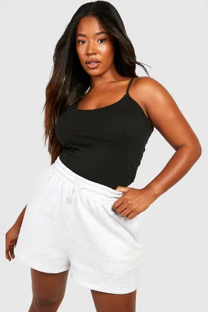Boohoo Plus Katoenen One Piece Met Bandjes