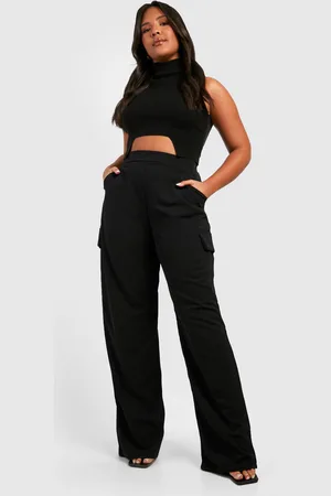 Boohoo Plus Wide Leg Cargo Broek