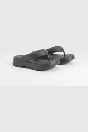 Boohoo Dikke Slippers Met Plateauzool En Vierkante Neus