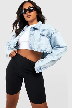 Boohoo Plus Geribbeld Fietsbroekje Met Textuur