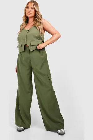 Boohoo Plus Getailleerde Cargo Broek