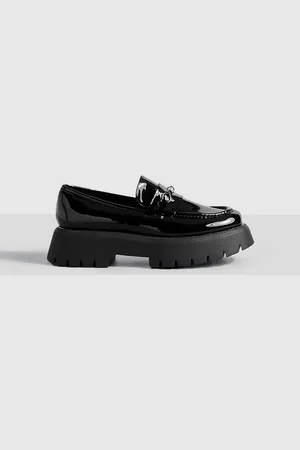 Boohoo Brede Loafers Met Plateauzool, Dikke Zool En T-Bar