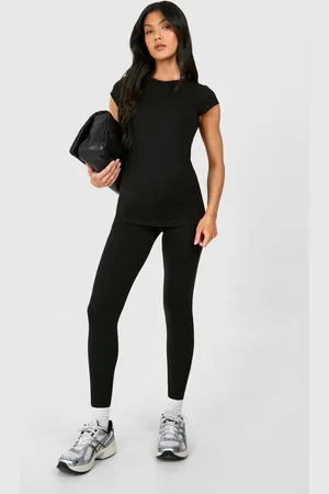 Boohoo Zwangerschap Zachte Leggings Met Hoge Taille