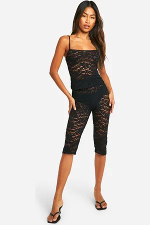 Boohoo Kanten Capri Broek
