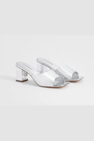 Boohoo Lage Metallic Blokhakken