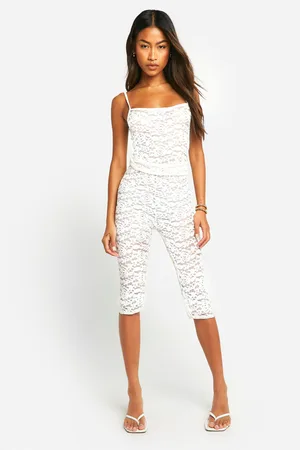 Boohoo Kanten Capri Broek
