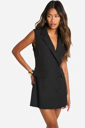 Boohoo Getailleerde Mouwloze Romper Met Blazer