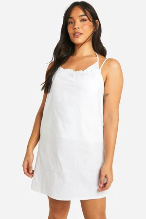 Boohoo Plus Lurex Pyjama Set Met Hemdje Met Krijtstrepen, Bandjes En Shorts