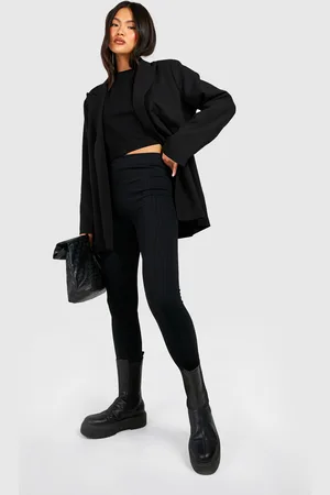 Boohoo Naadloze Superzachte Grof Gebreide Leggings