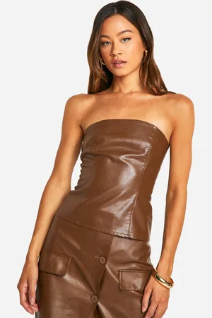 Boohoo Tall Nepleren Bandeau Korset Top
