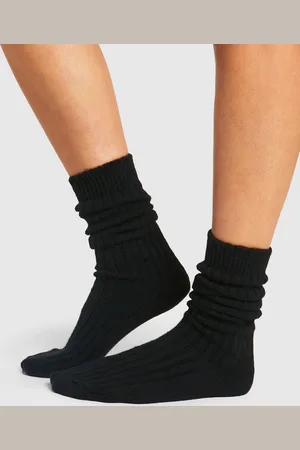 Boohoo Zachte Geribbelde Baggy Sokken
