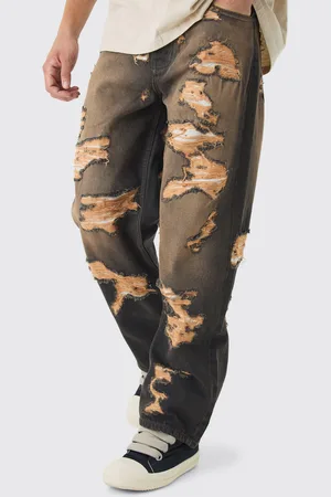 Boohoo Onbewerkte Baggy Jeans