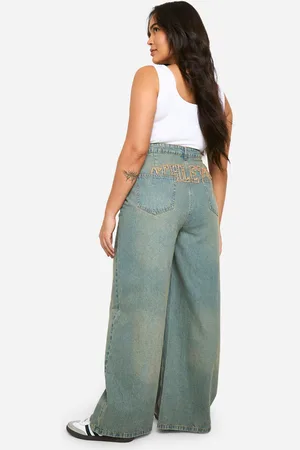 Boohoo Plus Utility Jeans Met Rechte Pijpen