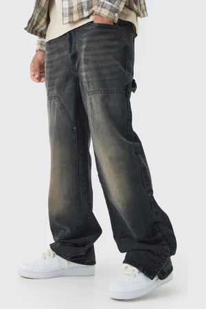 Boohoo Baggy Utility Jeans Met Split