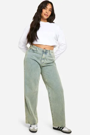 Boohoo Plus Wide Leg Jeans