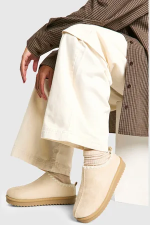 Boohoo Warme Muiltjes Met Stiksels