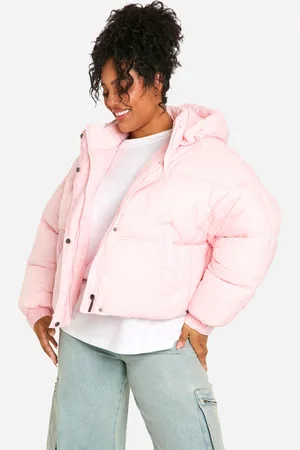 Boohoo Plus Gewatteerde Jas Met Capuchon