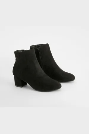 Boohoo Basic Enkellaarsjes Met Blokhakken