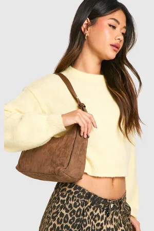 Boohoo Nep Suède Baggy Handtas