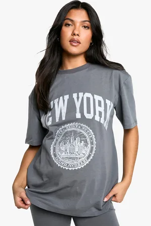 Boohoo Zwangerschap Oversized New York T-Shirt Met Print En Leggings Set