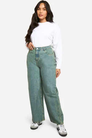 Boohoo Plus Basic Jeans Met Rechte Pijpen