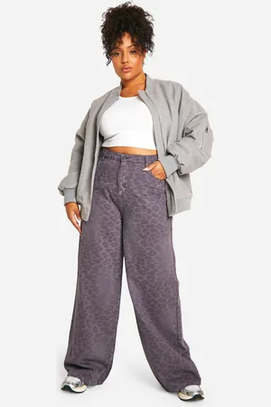 Boohoo Plus Laser Leapord Jeans