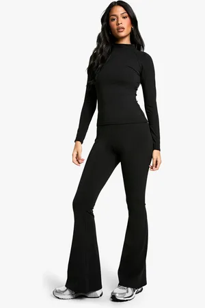Boohoo Tall Premium Vormende Broek Met Wijde Pijpen
