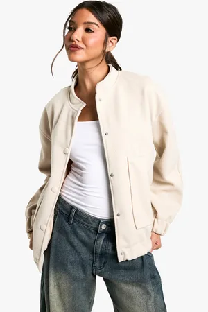Boohoo Wollen Bomberjack