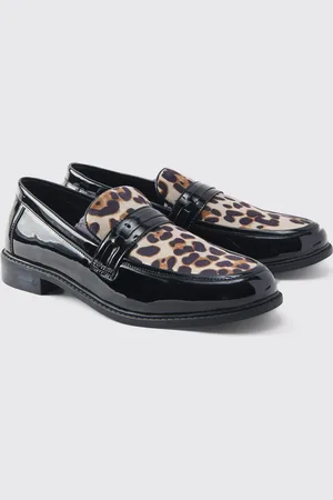 Boohoo Nepleren Pu Pony Hair Loafers