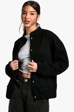 Boohoo Wollen Bomberjack