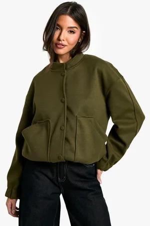 Boohoo Wollen Bomberjack