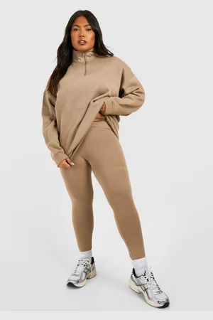 Boohoo Plus Oversized Set Met Korte Rits En Leggings