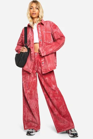 Boohoo Wash Wide Leg Jeans