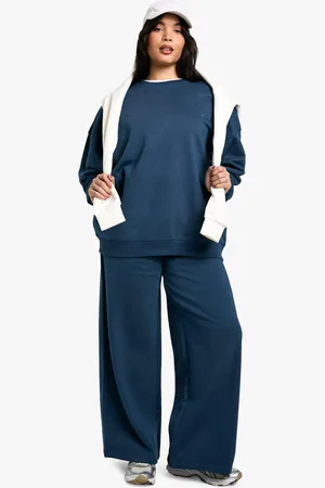 Boohoo Plus Geborduurde Dsgn Studio Joggingbroek Met Rechte Pijpen
