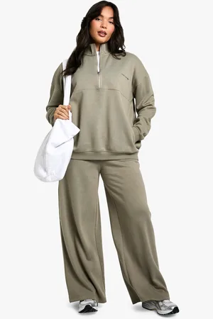 Boohoo Plus Geborduurde Dsgn Studio Joggingbroek Met Rechte Pijpen