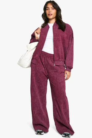 Boohoo Plus Trainingspak Met Bomberjack Met Rits, Rechte Pijpen En Joggingbroek