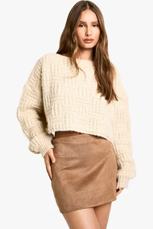 Boohoo Suède Mini Rokje