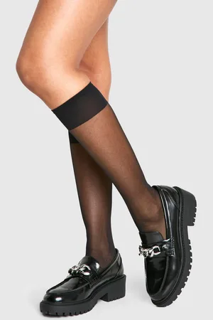Boohoo Dikke Loafers Met T-Bar