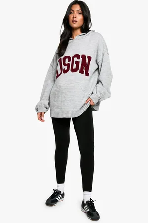 Boohoo Zwangerschap Fleece Gevoerde Thermo Bump Support Leggings