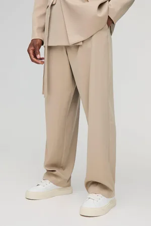 Boohoo Getailleerde Baggy Broek Met Ceintuur