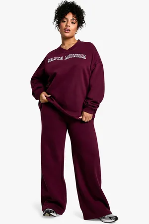 Boohoo Plus Joggingbroek Met Touwtjes En Rechte Pijpen