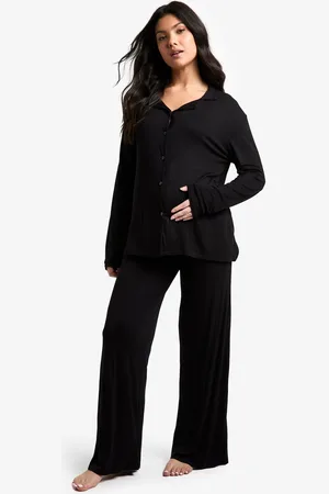 Boohoo Zwangerschap Pyjama Set Met Blouse Met Lange Mouwen En Broek