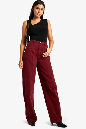 Boohoo Tall Kersen Wash Barrel Leg Jeans