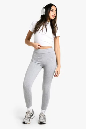 Boohoo Jersey Modal Leggings Met Dubbele Lagen