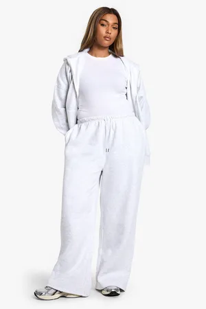Boohoo Plus Minimale Joggingbroek Met Touwtjes, Middellange Taille En Rechte Pijpen