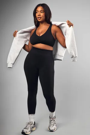 Boohoo Plus Premium Sculpt Scrunchy Naadloze Kont Leggings