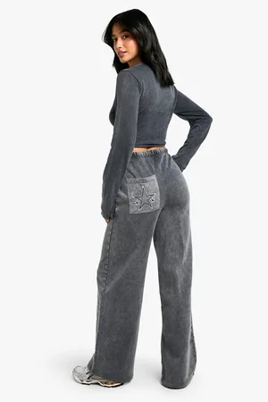 Boohoo Petite Wide Leg Joggingbroek